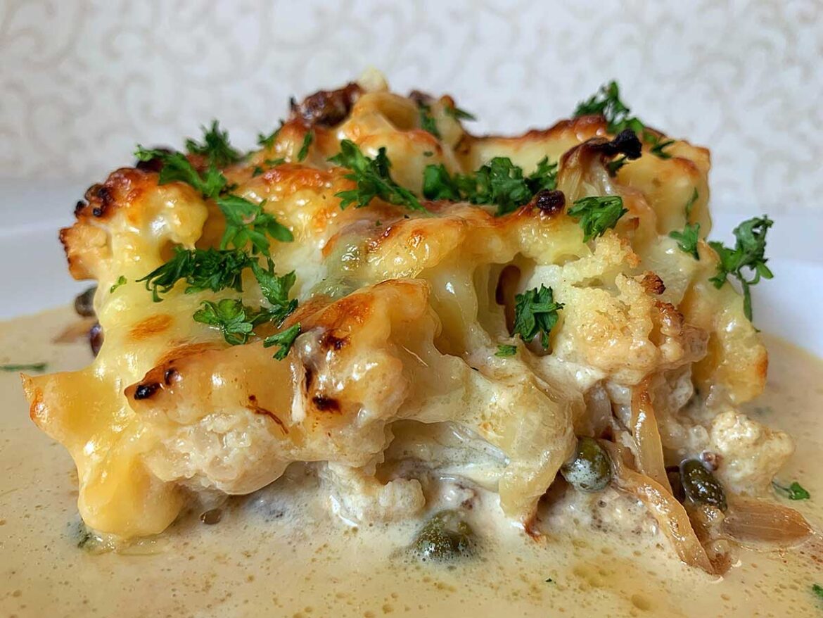 cheesy chicken cauliflower casserole
