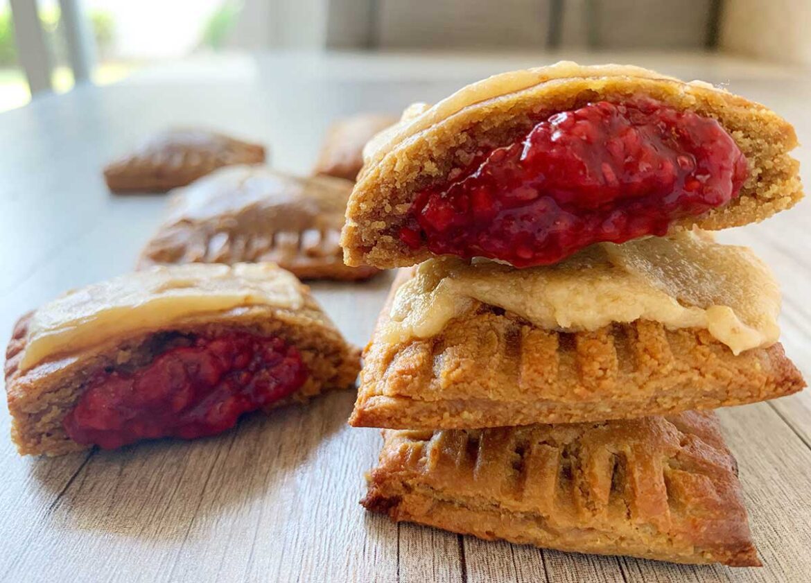 Low Carb Raspberry Pop Tarts